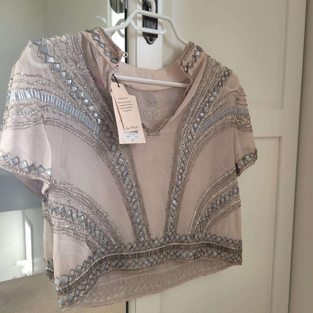 Miss Selfridge intricate beaded top NWT - Picture 13 of 17